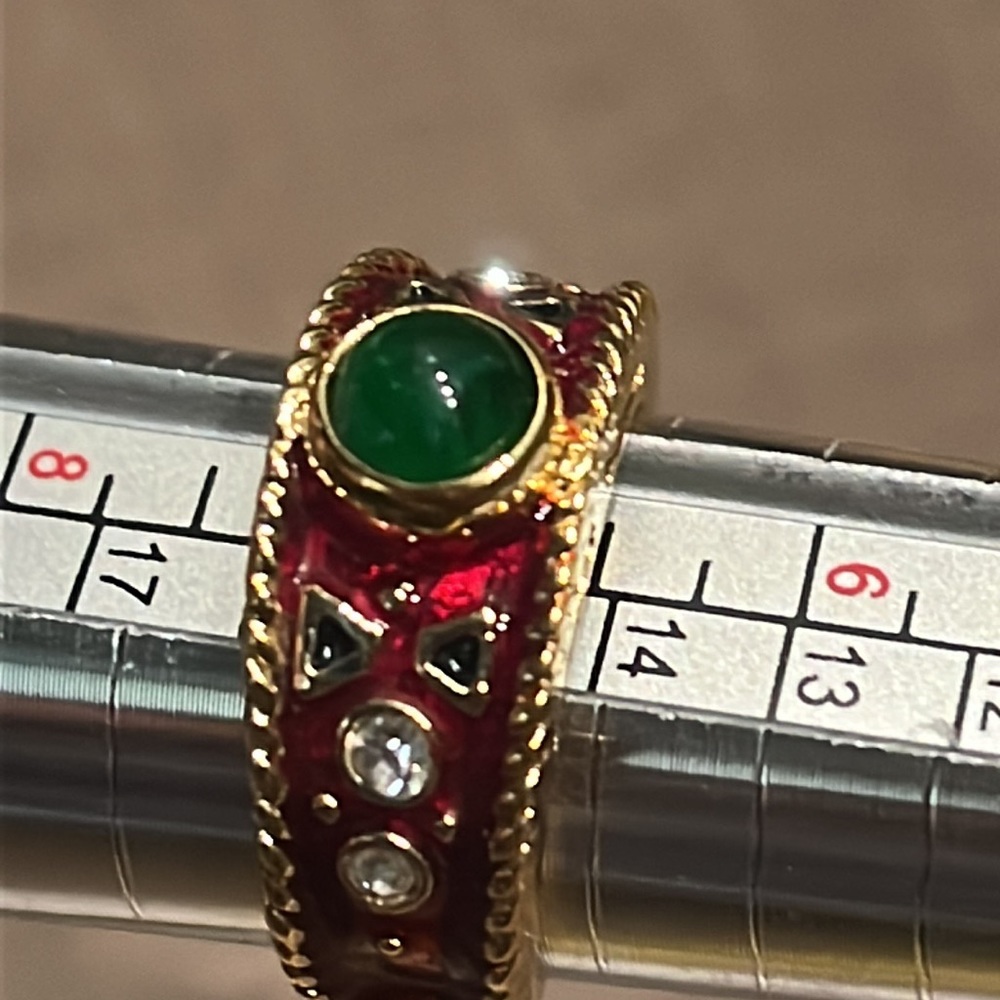 Joan Rivers - Byzantine Etruscan Ring - Sz 6.5 - in pristine condition
